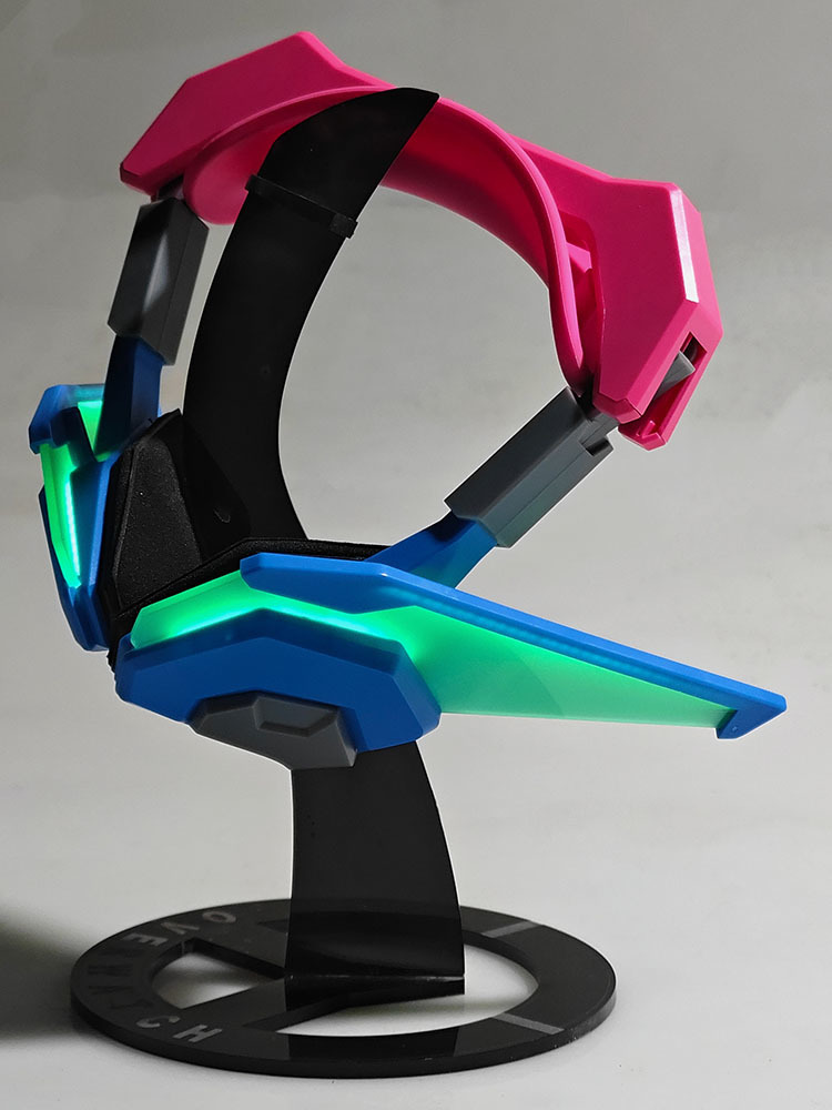 Dva Cosplay Prop - MMGG Game Overwatches D.Va سماعة رأس