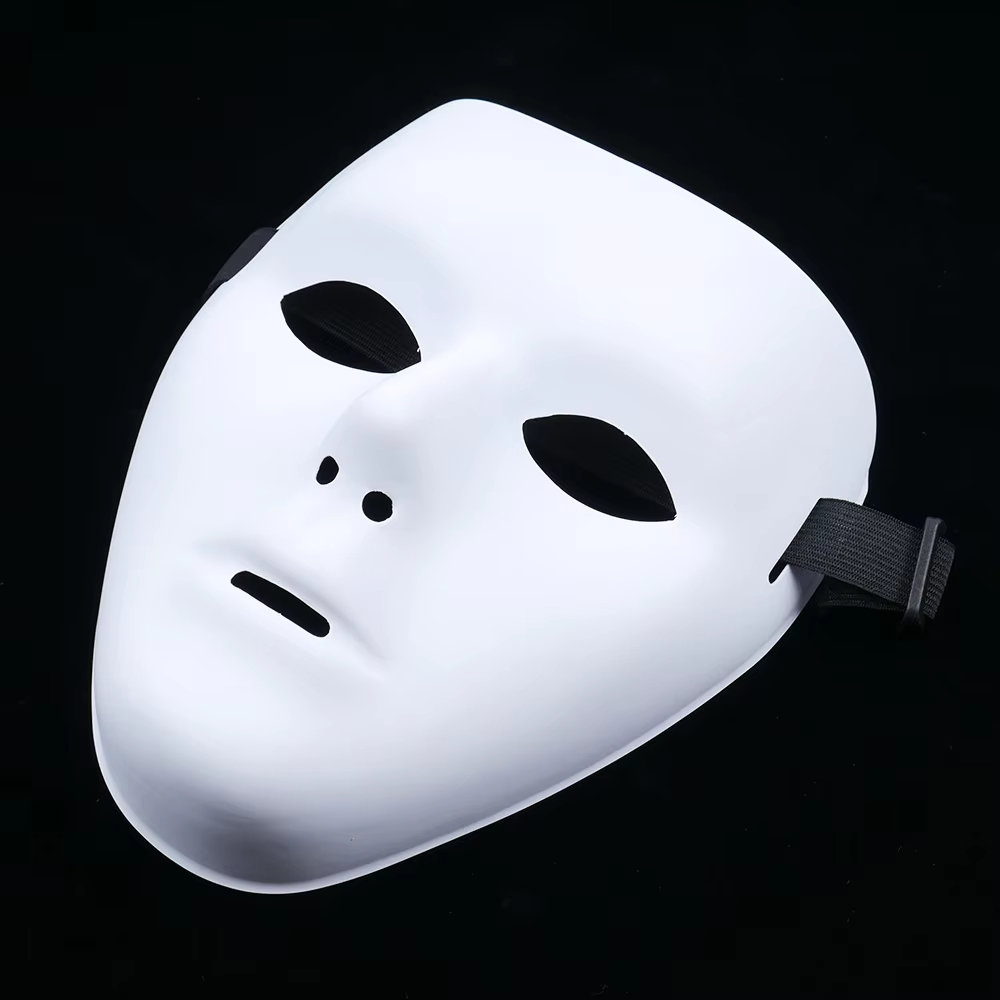 Cosplay Prop Paint - قناع وجه أبيض من البولي فينيل