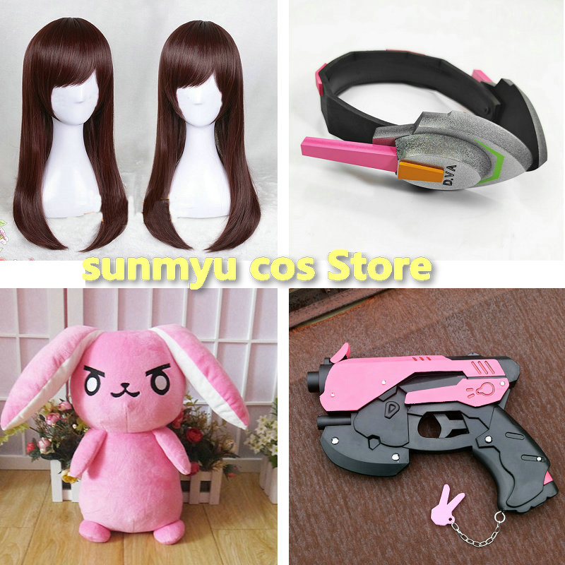 Dva Cosplay Prop - إكسسوارات تنكرية لشخصية D.VA تشمل غطاء