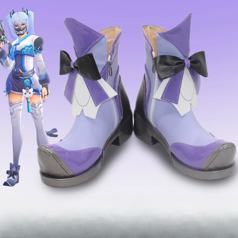 Dva Cosplay Prop - أنيمي DVA تأثيري أحذية لعبة Overwatch