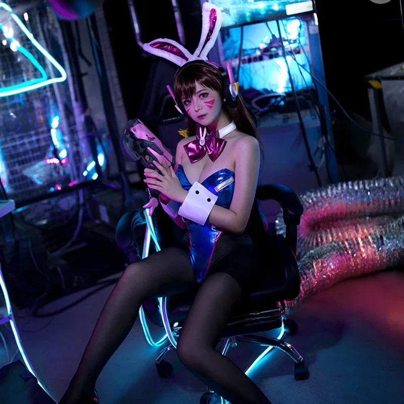 Dva Cosplay Prop - Overwatch DVA الأرنب بذلة مثير جلدية