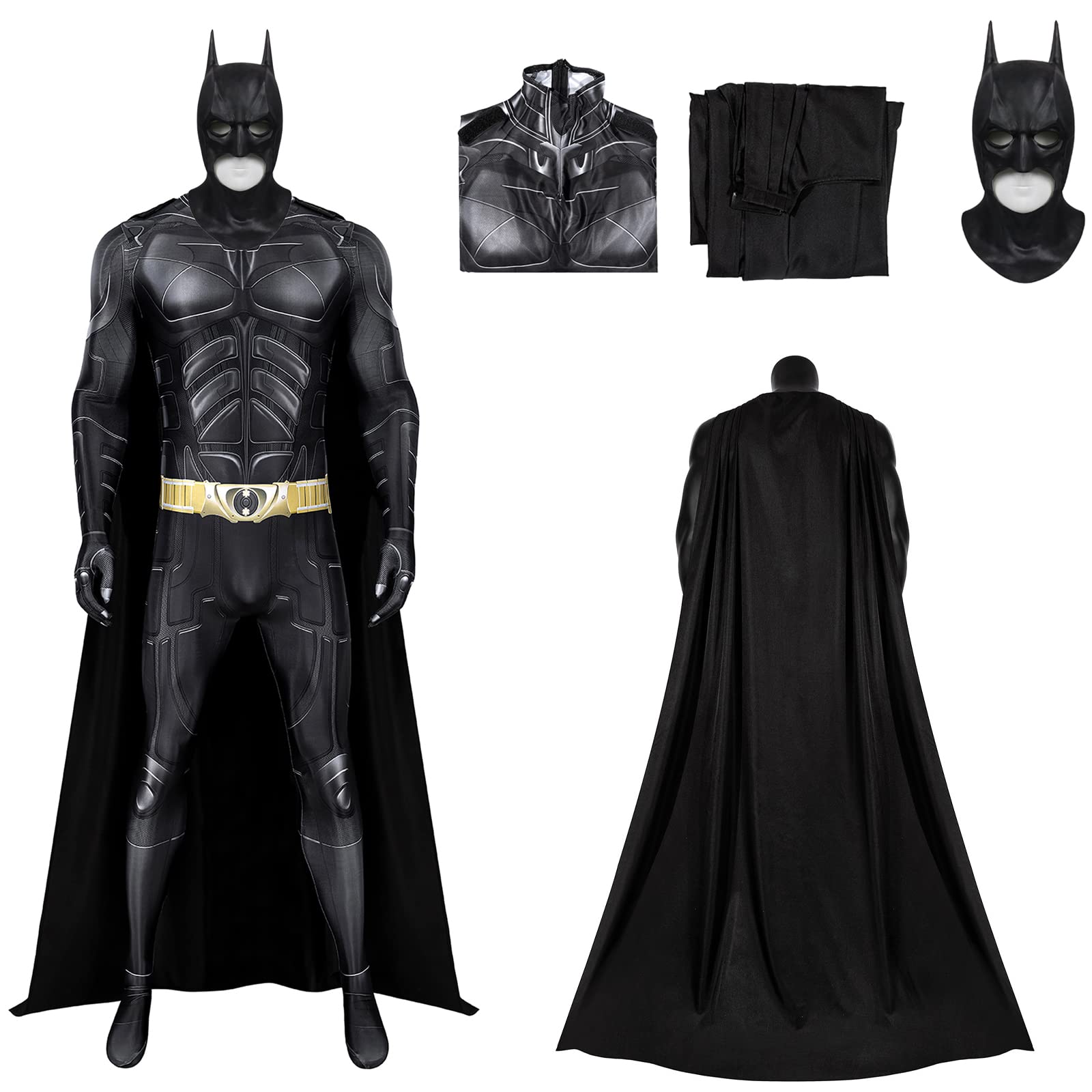 Cosplay Bat Prop - زي بات الخارق للرجال البالغين، بدلة