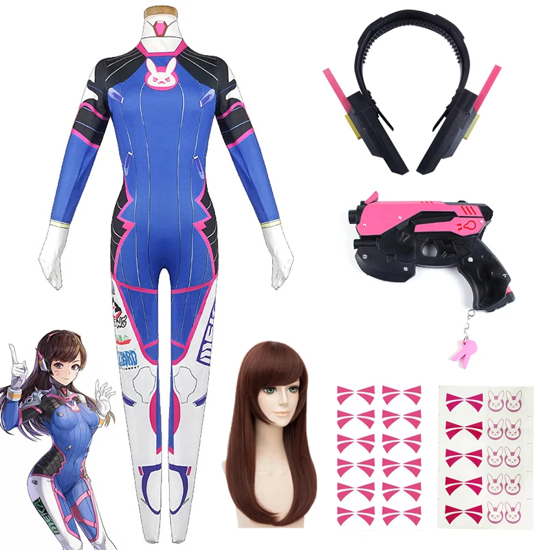 Dva Cosplay Prop - لعبة Overwatch Dva تأثيري ازياء الجوارب