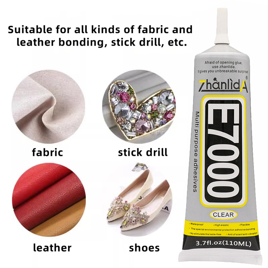 Contact Cement Glue - E7000 غراء واضح الاتصال DIY القماش
