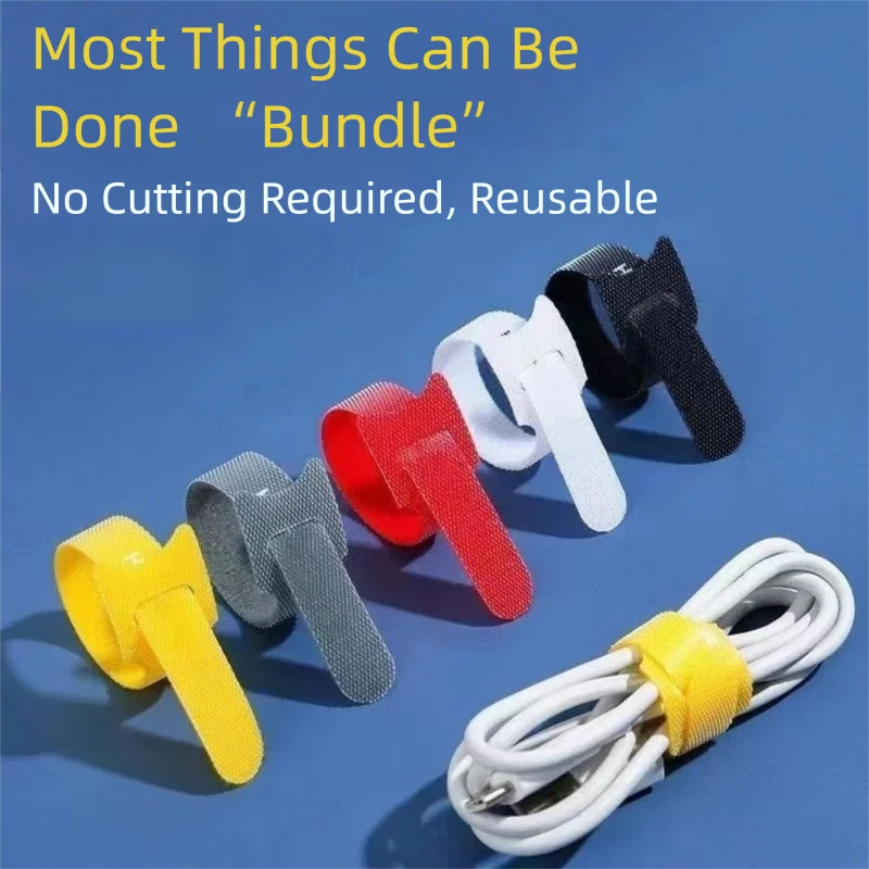 منظم كابلات قابل لإعادة الاستخ - مراجعة Velcro Hook Loop وسعره