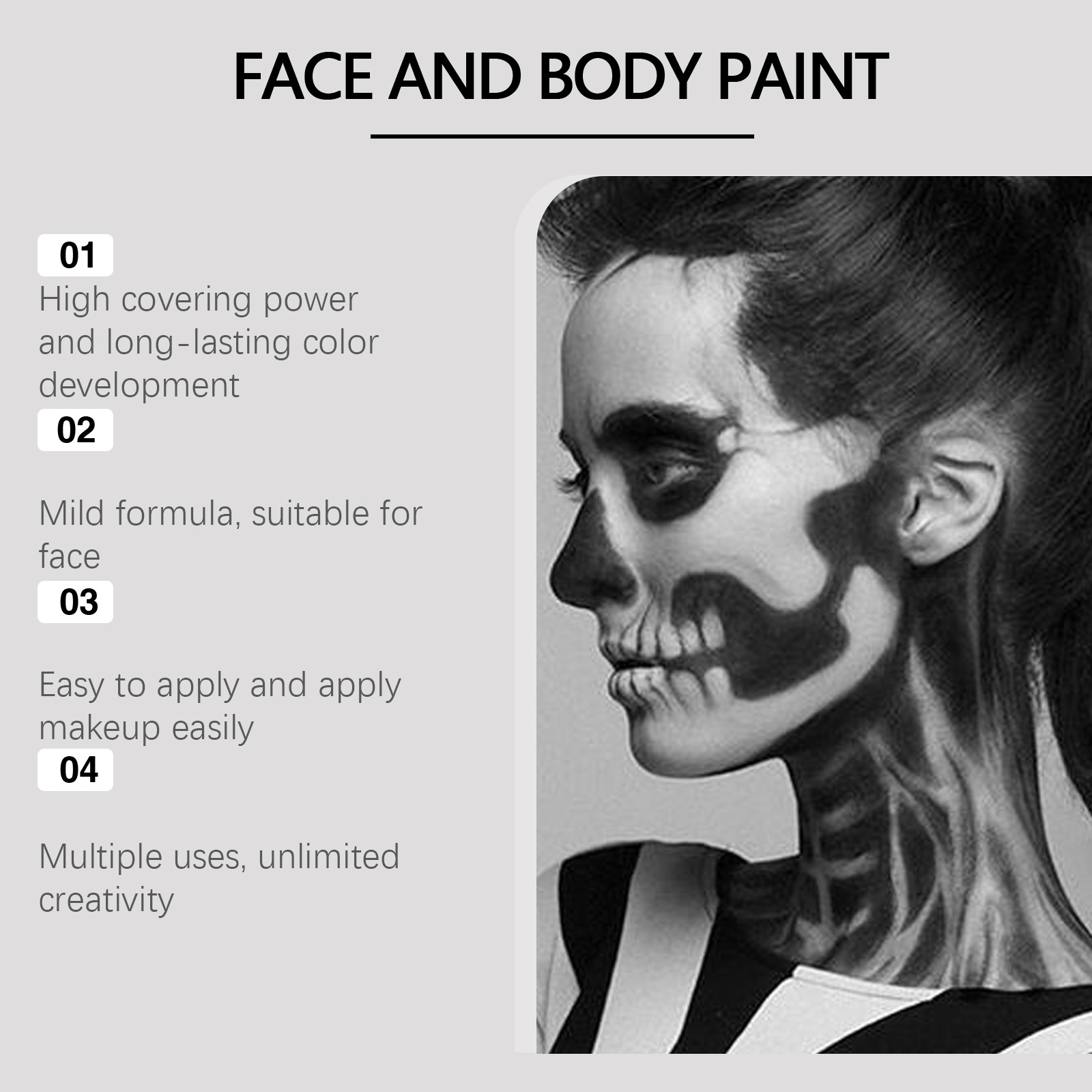 مجموعة طلاء الوجه لعيد الهالوي - مراجعة Cosplay Prop Paint وسعره