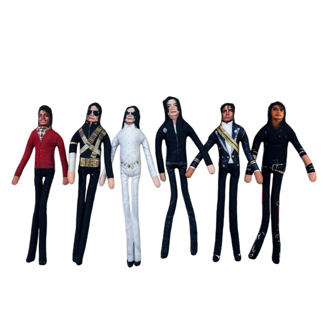 1-6 قطع دمية مايكل جاكسون للعب - مراجعة Prop Para Cosplay وسعره