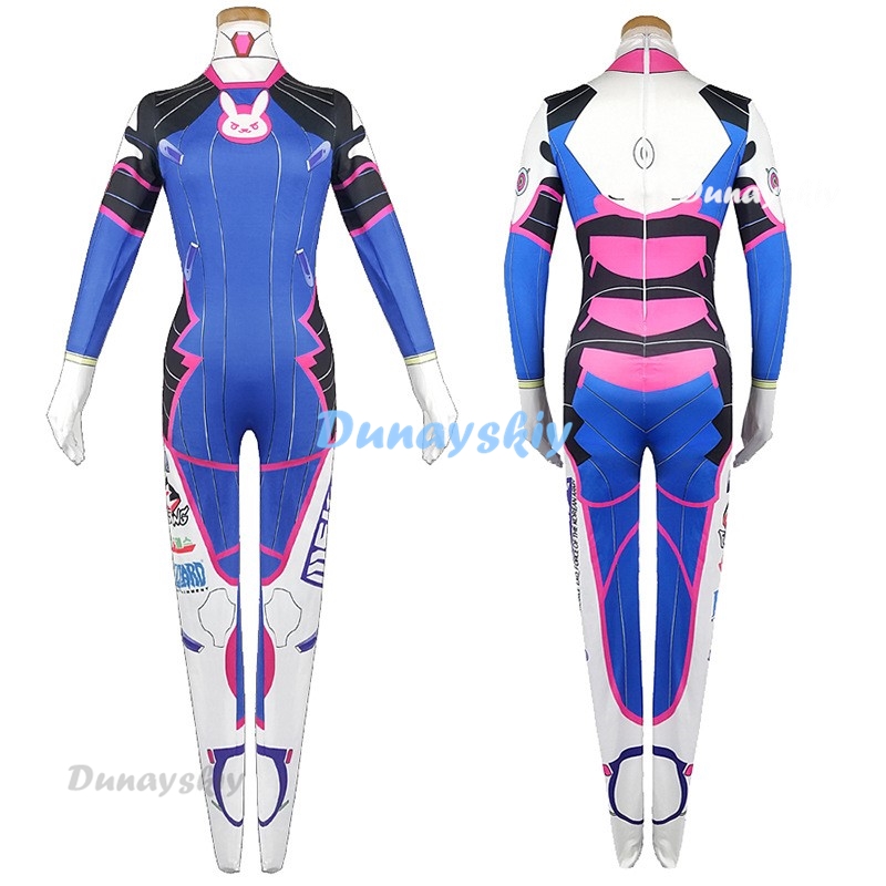 أفرول أنيمي ضيق زي Dva للنساء  - مراجعة Dva Cosplay Prop وسعره